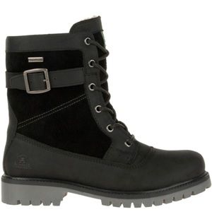 Kamik rogue mid all weather boot in black suede